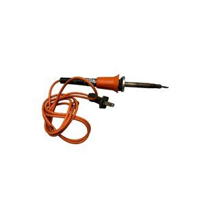 Electric Soldering Iron black orange plug in cord READ